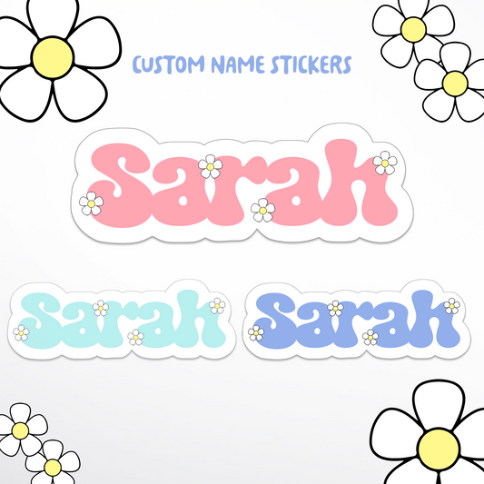 Daisy Name Stickers for girl