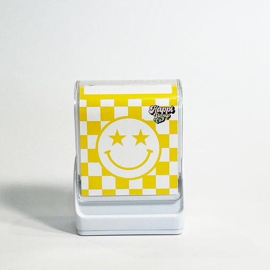 Happi Face Clothing Name Stamp - Yellow