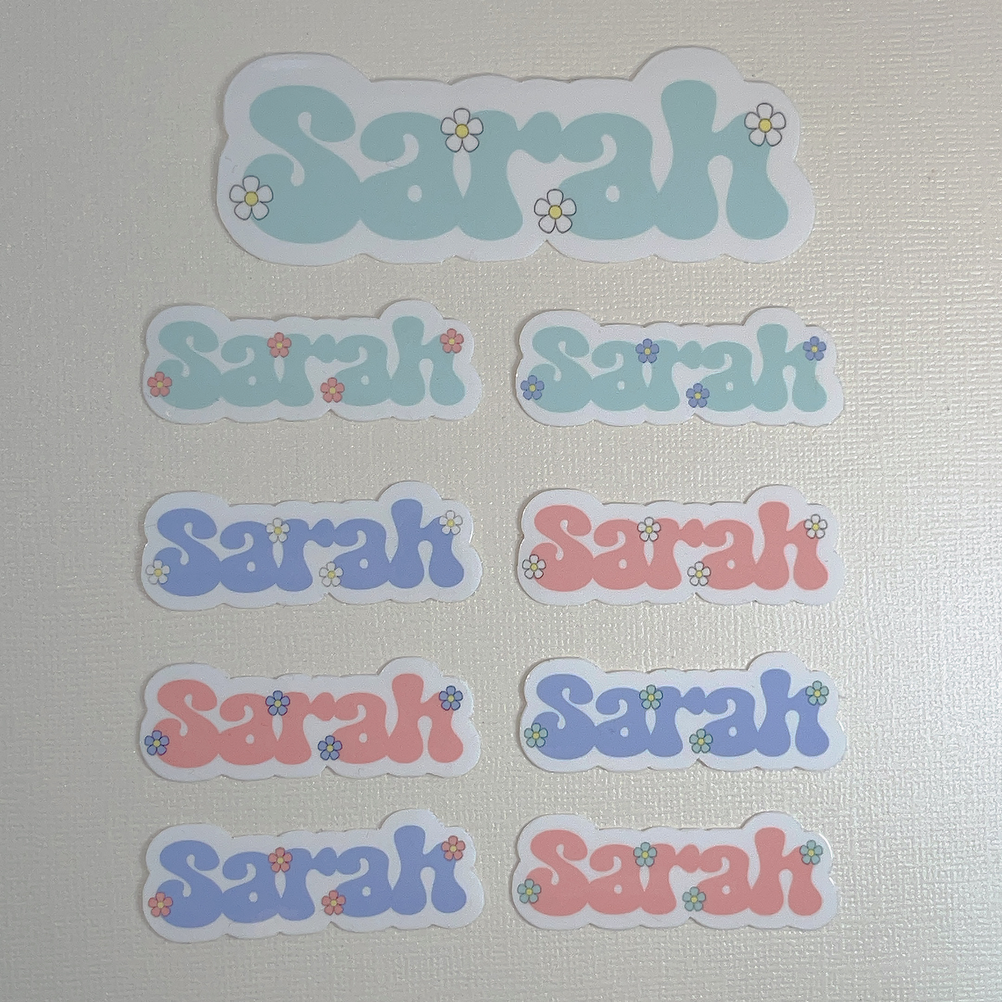 Daisy Garden Kids Name Labels