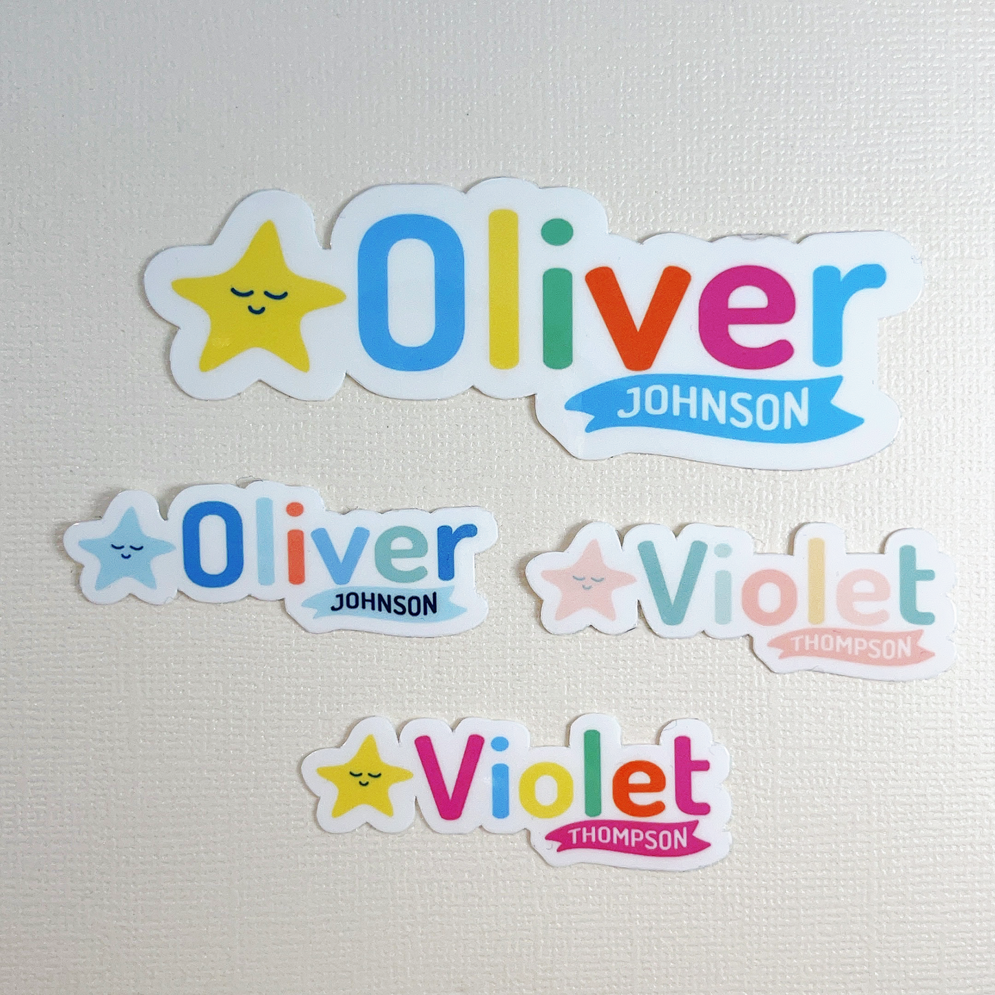 Happi Animal Vinyl Waterproof Name Labels - Starfish