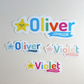 Happi Animal Vinyl Waterproof Name Labels - Starfish