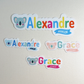 Happi Animal Kids Name Labels - Koala