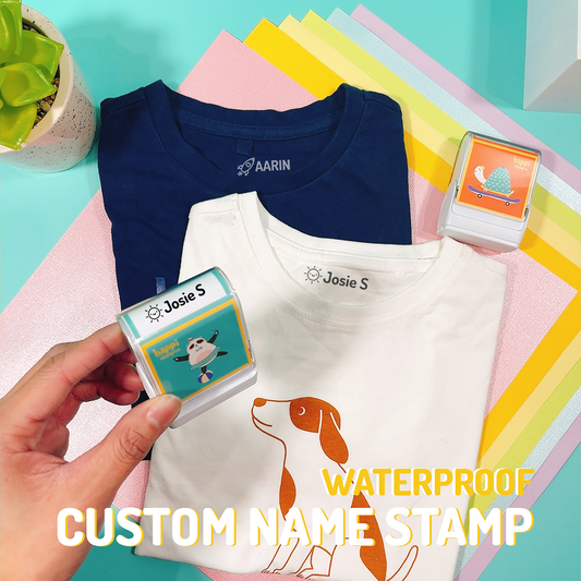 Happi Animal Fabric Name Stamp - Panda